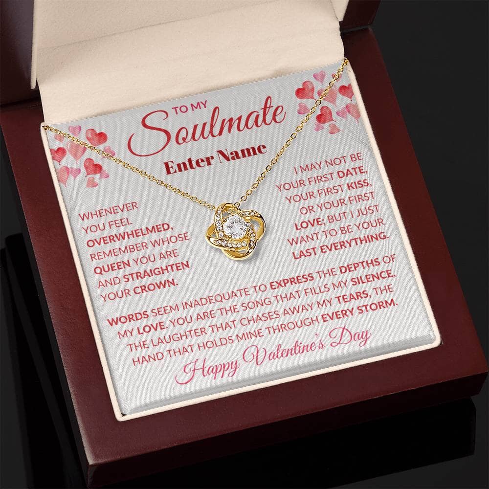 Gift For Soulmate - Whenever You Feel Overwhelmed - Personalized Gift - Love Knot Necklaces - The Shoppers Outlet