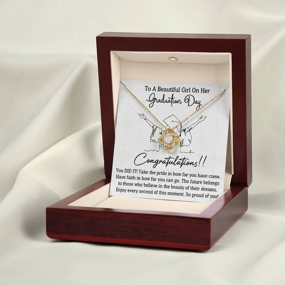 Graduation - Graduation Day - Congratulations You Did It - Love Knot Necklaces - The Shoppers Outlet