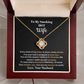 Gift For Wife - Anniversary Gift - Birthday Gift - You Are My Heaven - Love Knot Necklace - The Shoppers Outlet