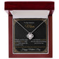 Mom - To My Dearest Mom - Thank You For Your Endless Love And Care - Love Knot Necklaces - The Shoppers Outlet