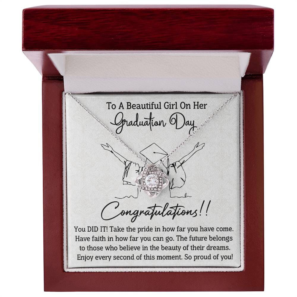 Graduation - Graduation Day - Congratulations You Did It - Love Knot Necklaces - The Shoppers Outlet