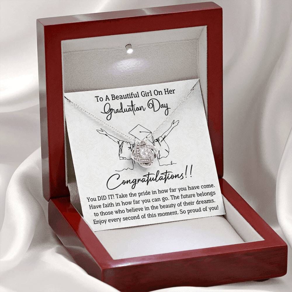 Graduation - Graduation Day - Congratulations You Did It - Love Knot Necklaces - The Shoppers Outlet