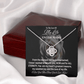 Gift For Soulmate - PERSONALIZED GIFT - My Heart's Greatest Treasure - Love Knot Necklace - The Shoppers Outlet