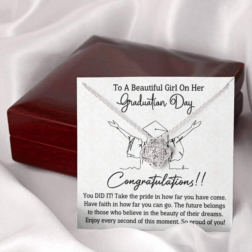 Graduation - Graduation Day - Congratulations You Did It - Love Knot Necklaces - The Shoppers Outlet