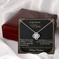Gift For Mom - My Dearest Mom Thank You - Love Knot Necklaces - The Shoppers Outlet