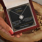 Gift For Mom - My Dearest Mom Thank You - Love Knot Necklaces - The Shoppers Outlet