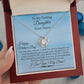 Gift For Daughter - On This Day Of Love - PERSONALIZED GIFT - Love Knot Necklaces - The Shoppers Outlet