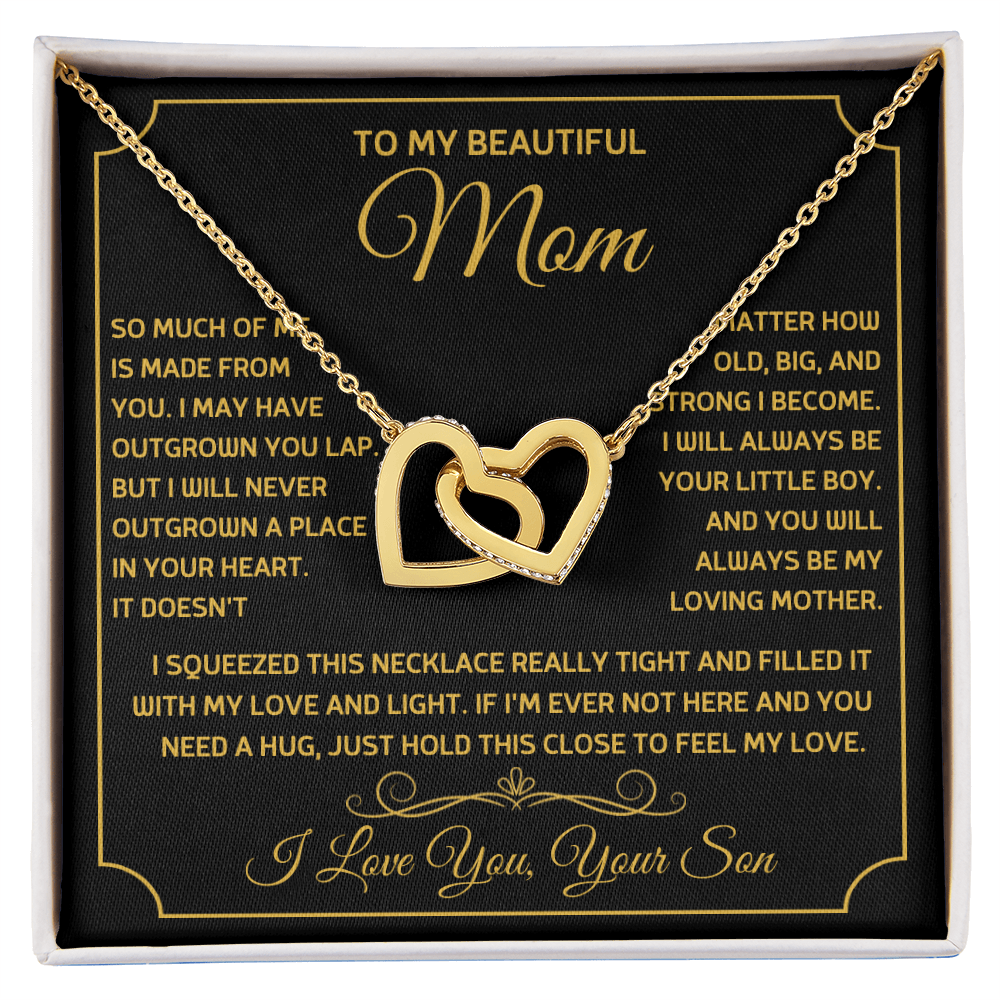Gift For Mom - Mother's Day Gift - Birthday Gift - Interlocking Hearts Necklaces - The Shoppers Outlet