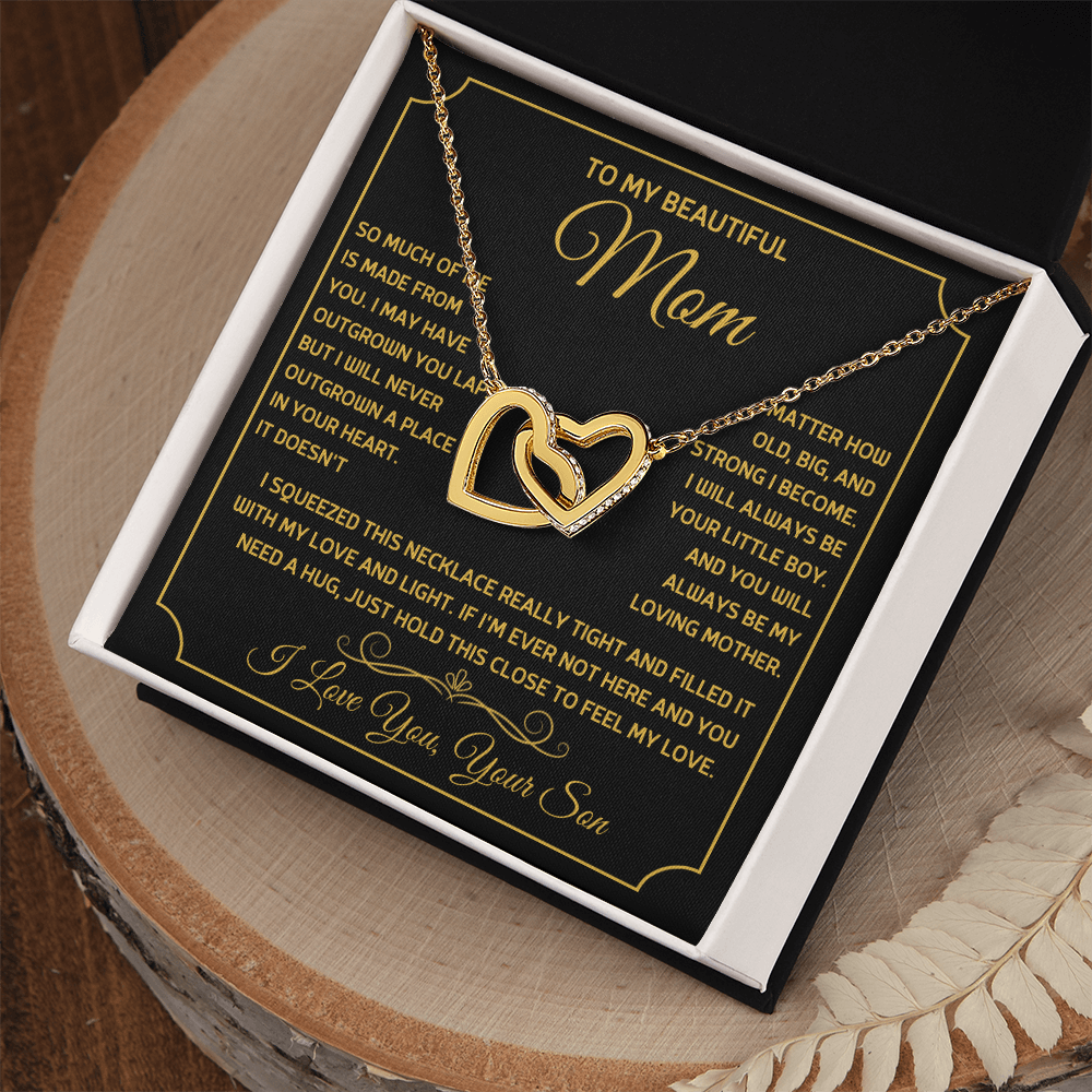 Gift For Mom - Mother's Day Gift - Birthday Gift - Interlocking Hearts Necklaces - The Shoppers Outlet