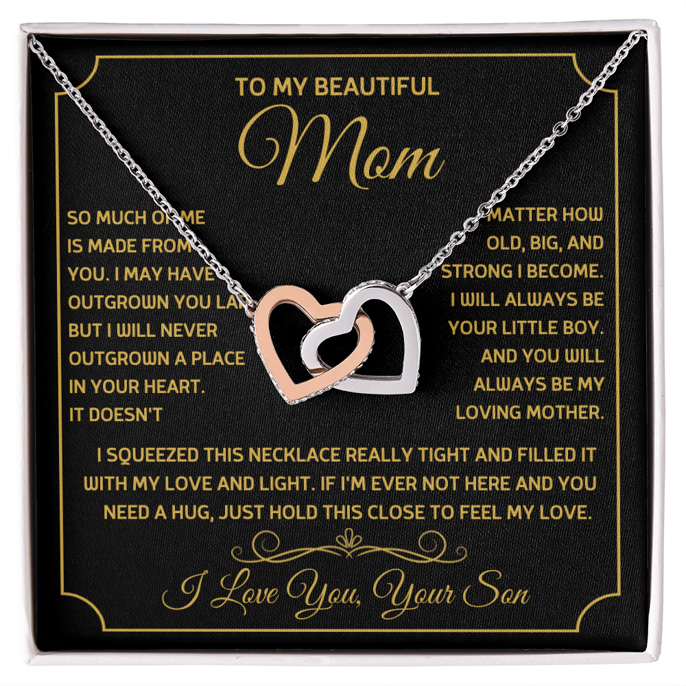 Gift For Mom - Mother's Day Gift - Birthday Gift - Interlocking Hearts Necklaces - The Shoppers Outlet