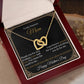Gift For Mom - Thank You For Your Endless Love And Care - Interlocking Hearts Necklaces - The Shoppers Outlet