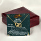 Daughter - Merry Christmas - My Little Girl - Interlocking Hearts Necklaces - The Shoppers Outlet