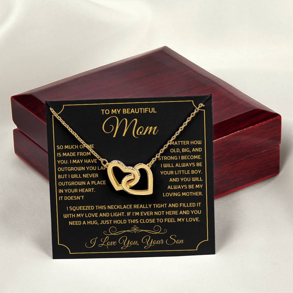 Gift For Mom - Mother's Day Gift - Birthday Gift - Interlocking Hearts Necklaces - The Shoppers Outlet