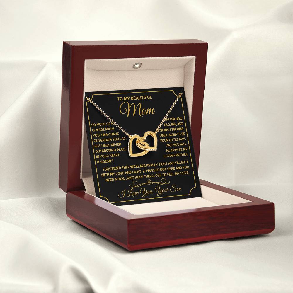 Gift For Mom - Mother's Day Gift - Birthday Gift - Interlocking Hearts Necklaces - The Shoppers Outlet
