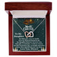 Daughter - Merry Christmas - My Little Girl - Interlocking Hearts Necklaces - The Shoppers Outlet