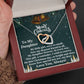 Daughter - Merry Christmas - My Little Girl - Interlocking Hearts Necklaces - The Shoppers Outlet