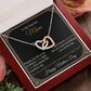 Gift For Mom - Thank You For Your Endless Love And Care - Interlocking Hearts Necklaces - The Shoppers Outlet