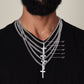 Faith - Faith Is Hope When All Is Lost -  Cuban Chain With Artisan Cross Necklace - The Shoppers Outlet