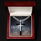 Faith - Faith Is Hope When All Is Lost -  Cuban Chain With Artisan Cross Necklace - The Shoppers Outlet