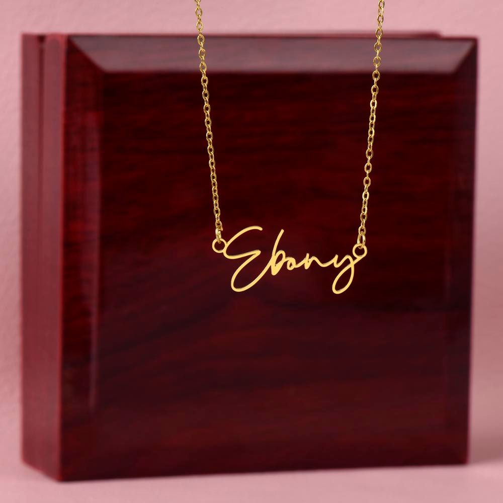 Personalized Signature Style Name Necklaces - The Shoppers Outlet