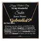 Gift For Sister - To My Wonderful Sister - PERSONALIZED GIFT- Heart Name Necklaces - The Shoppers Outlet