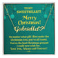 Sweetheart - The Best Christmas Present - Merry Christmas - Personalized Heart Name Necklaces - The Shoppers Outlet