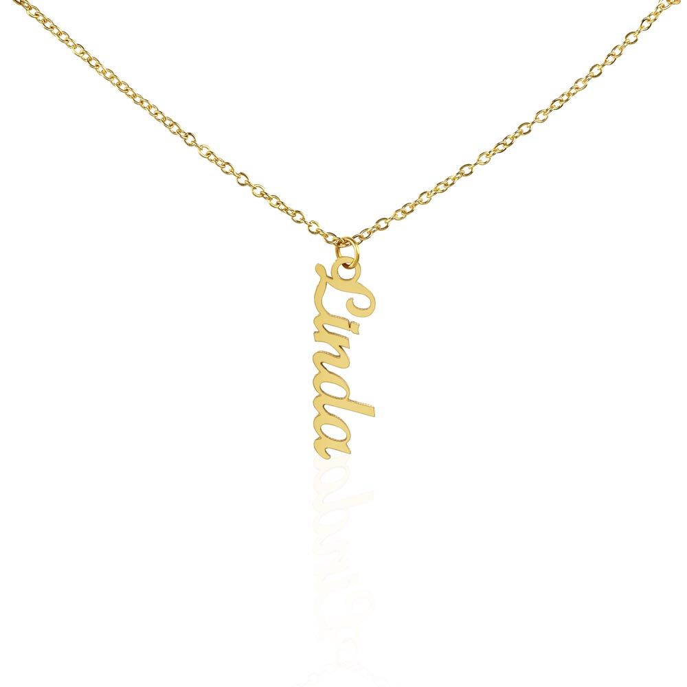 Personalized Vertical Name Necklaces - The Shoppers Outlet