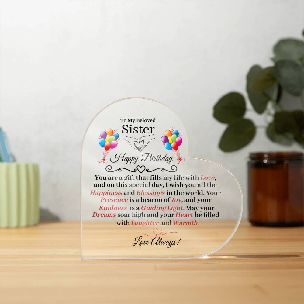 Sister - Happy Birthday - Birthday Gift For Sister - To My Beloved Sister - The Shoppers Outlet