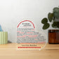 Gift For Mom & Dad - Happy Anniversary - Gift For Mom and Dad - Heart Acrylic Plaque - The Shoppers Outlet