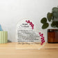 Soulmate - Everyday I'm With You - Gift For Soulmate - Heart Shaped Acrylic Plaque - The Shoppers Outlet