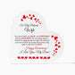 Wife - Happy Anniversary - Gift For Wife - Printed Heart Shaped Acrylic Plaque - The Shoppers Outlet