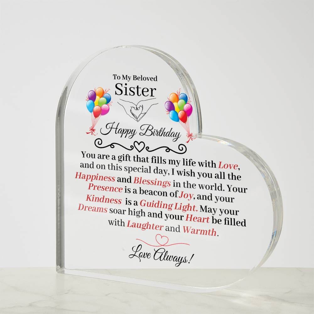 Sister - Happy Birthday - Birthday Gift For Sister - To My Beloved Sister - The Shoppers Outlet