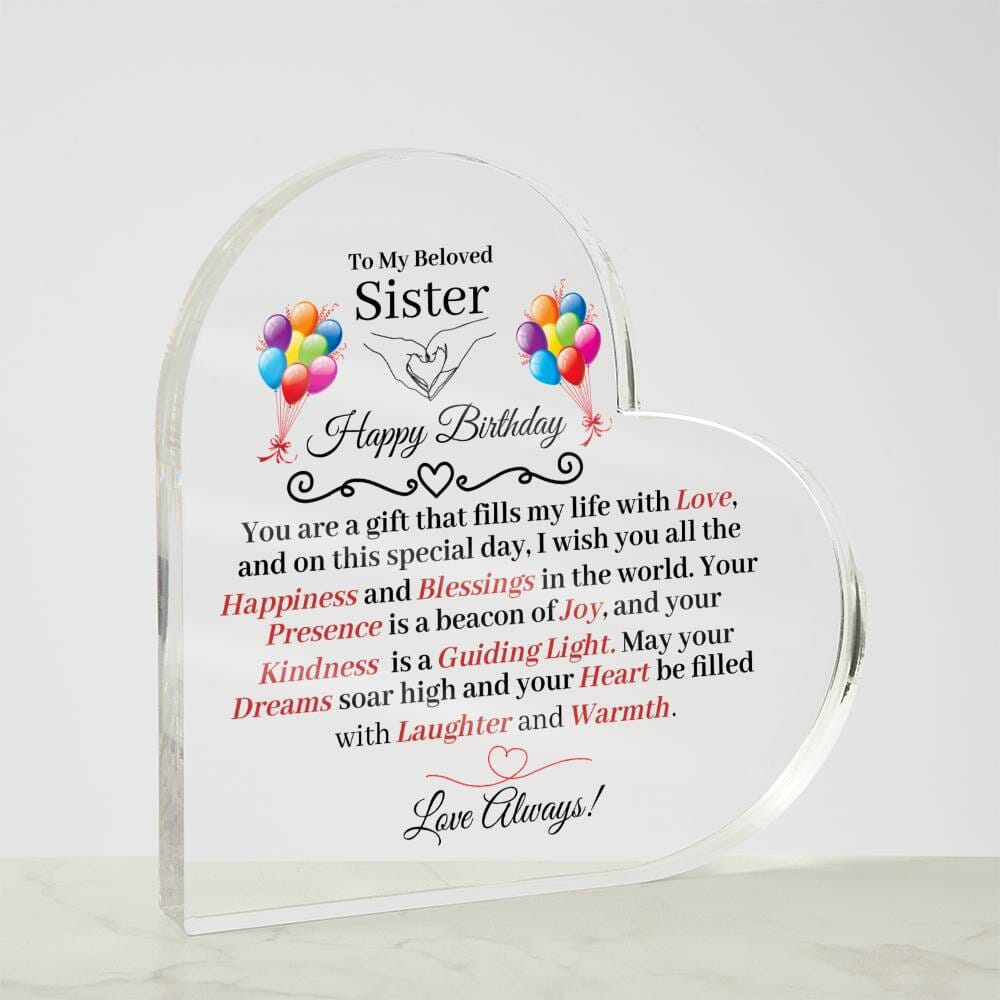 Sister - Happy Birthday - Birthday Gift For Sister - To My Beloved Sister - The Shoppers Outlet