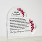 Soulmate - Everyday I'm With You - Gift For Soulmate - Heart Shaped Acrylic Plaque - The Shoppers Outlet