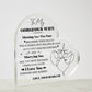 Wife - Happy Anniversary - Meeting You Was Fate - Anniversary Gift - The Shoppers Outlet