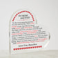 Gift For Mom & Dad - Happy Anniversary - Gift For Mom and Dad - Heart Acrylic Plaque - The Shoppers Outlet