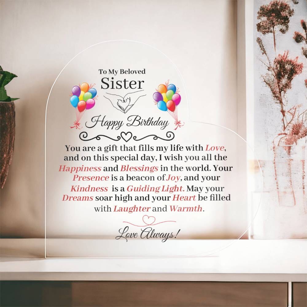 Sister - Happy Birthday - Birthday Gift For Sister - To My Beloved Sister - The Shoppers Outlet
