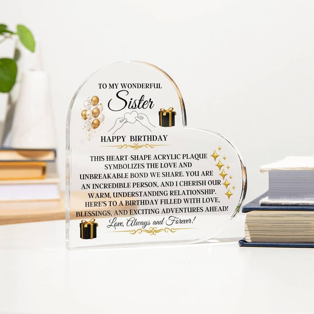Sister - Birthday Gift Sister - Happy Birthday - Unbreakable Bond - The Shoppers Outlet