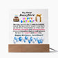 Daughter - Happy Birthday - Birthday Gift For Daughter - On Your Special Day - Square Night Light Acrylic Plaque - The Shoppers Outlet