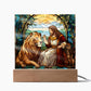 Inspirational - The Loin Of Judah - A Divine Bond - Square Acrylic Plaque - The Shoppers Outlet