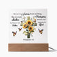 Faith - Do Not Be Anxious About Anything - Philippians 4:6 - Square Acrylic Plaque - The Shoppers Outlet