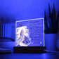 Faith - Fear Not For I Am With You - Isaiah 41:10 NKJV - Square Acrylic Plaque - The Shoppers Outlet