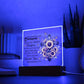 Faith - Be Strong And Courageous - Deuteronomy 31:6 - Square Acrylic Plaque - The Shoppers Outlet