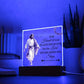 Faith-The Heart Of Man - Proverbs 16:9 - Square Acrylic Plaque - The Shoppers Outlet