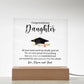 Daughter - We Are Very Proud - Happy Graduation - Square Acrylic Plaque - The Shoppers Outlet