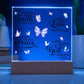 Inspirational - Where There Is  - Square Acrylic Plaque - The Shoppers Outlet