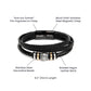 Gift For Soulmate - You Will Forever Be My Always - Men's Love You Forever Bracelet - The Shoppers Outlet