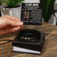 Gift For Soulmate - You Will Forever Be My Always - Men's Love You Forever Bracelet - The Shoppers Outlet