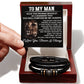 Gift For Soulmate - You Will Forever Be My Always - Men's Love You Forever Bracelet - The Shoppers Outlet