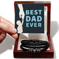 Gift For Dad - Best Dad Ever - Men's Love You Forever Bracelet - The Shoppers Outlet